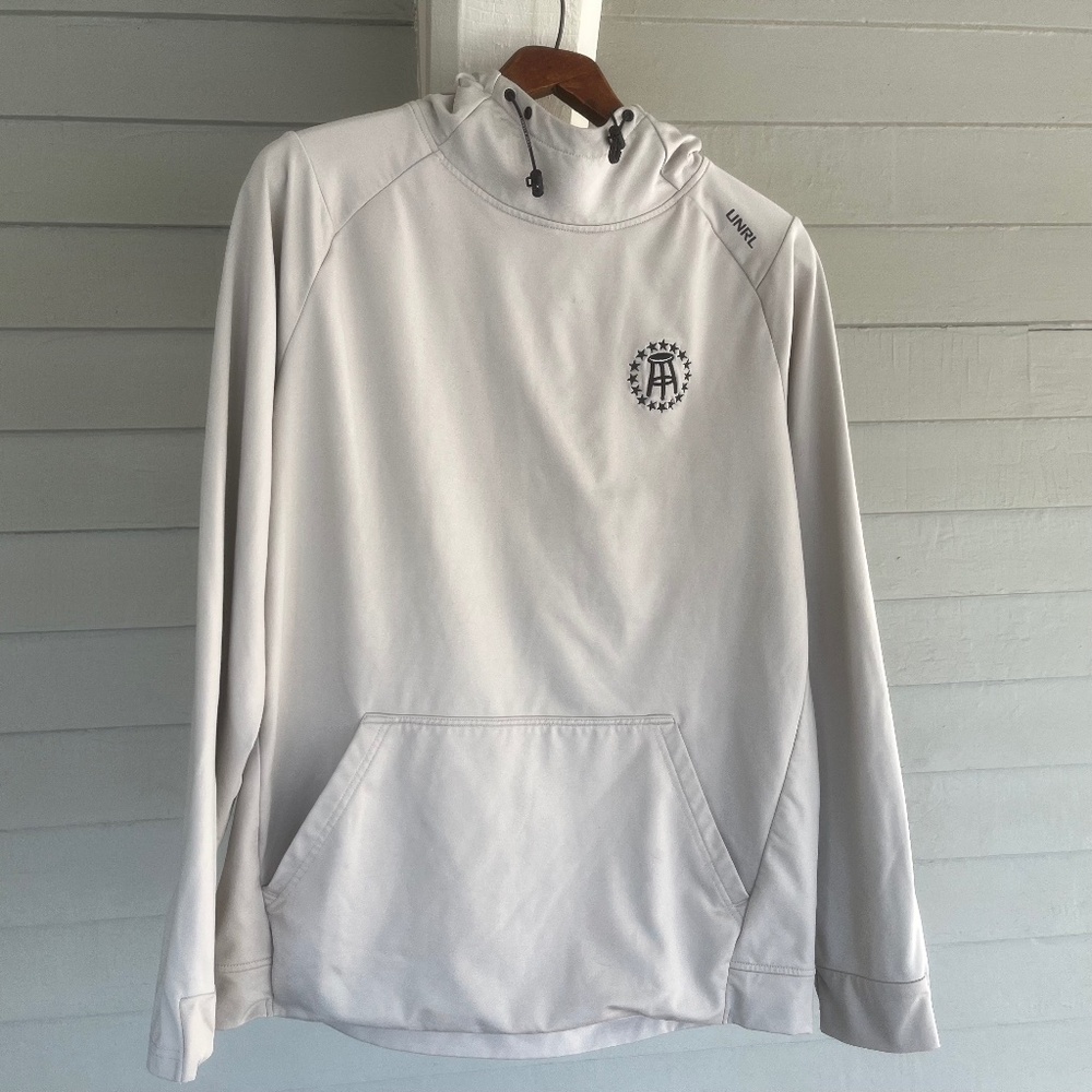 UNRL Barstool Sports Performance Hoodie Off-White Pullover (L)